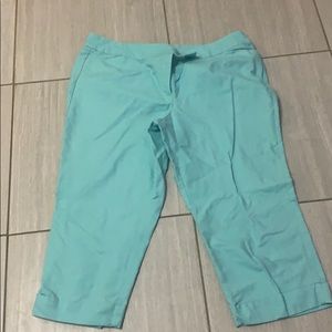 Ann Taylor Cuff Capri Pants